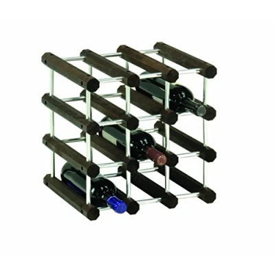 Image of Foppapedretti Il Cantiniere Wine Rack Alluminio/Wengè