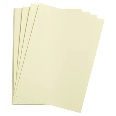 Image of Clairefontaine Ref 90792C Etival Coloured Grained Drawing Paper (Pack of 25 Sheets) A3 (42 x 29.7cm) 160gsm Cellulose Art Pale Green Acid Free, pH Neutral