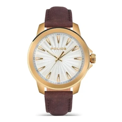 Image of Police Men Analogue Quartz Watch with Leather Strap PEWJA2207804