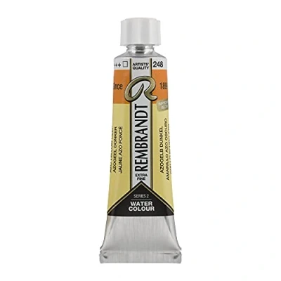 Image of Rembrandt Watercolour Tube 10 ml Azo Yellow Deep 248