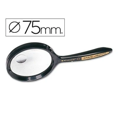 Image of CSP 7507 Curved Handle Glass Magnifier 75 mm