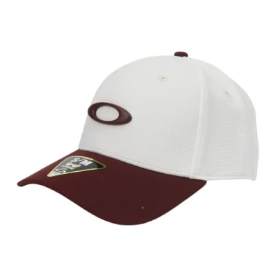 Image of Oakley Men&#039;s Tincan Hat, White/Red, L XL