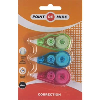 Image of 3 Micro Correction Tape 5 mm Stationery School Supplies