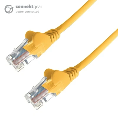 Image of Connekt Gear 3m RJ45 CAT6 UTP Stranded Flush Moulded LS0H Network Cable 24AWG Yellow