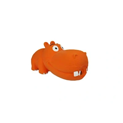 Image of Multipet Hippopotamus Latex Hippo That Grunts 8 inch Dog Toy (Assorted Color / 1 Pack), Large Breeds
