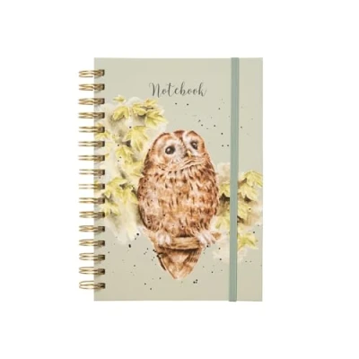 Image of Wrendale Designs &#039;Treetops&#039; Owl A5 Notebook
