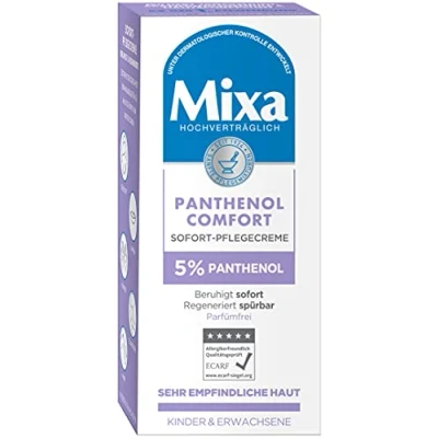 Image of Mixa Instant Care Cream for Sensitive and Irritated Skin, Wound Healing Against Redness Extreme Dryness, with Panthenol, Panthenol Comfort, 50 ml