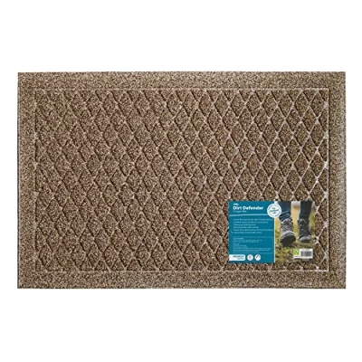 Image of JVL Dirt Defender Scraper Door Mat 40 x 60 cm, Diamond, Beige