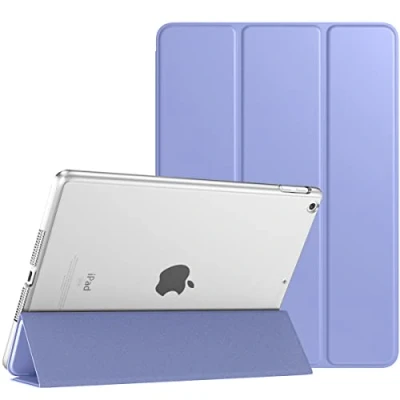 Image of TiMOVO for iPad 10.2 Case 9th Generation 2021/iPad 8th 2020/iPad 7th 2019 Case,Slim Translucent Hard PC Protective Smart Cover with Stand Inch,Lavender Purple