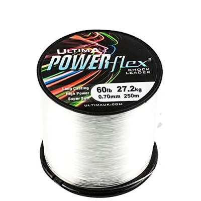 Image of Ultima Powerflex High Power Surf Casting Shockleader Crystal, 0.65 mm 50 lb