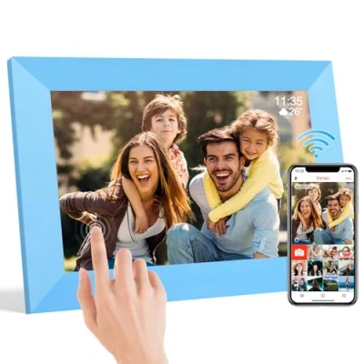 Image of TSITSC 10.1 Inch Digital Picture Frame, WiFi Photo 1280 * 800 IPS Touch Screen HD Display Frame Built in 32GB Memory, Auto Rotate, Share Photos and Videos via Frameo app