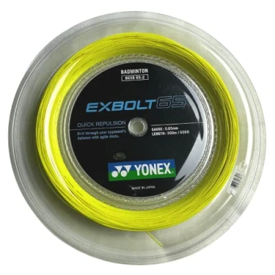 Image of YONEX BG EXBOLT 65 BADMINTON STRING YELLOW Reels 200M