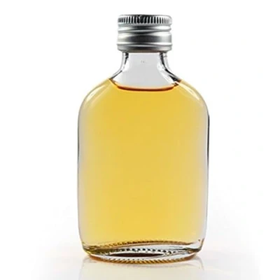 Image of 50ml Small Glass Bottles with Twist off Lids Mini Flask (Silver Cap, Pack of 140)