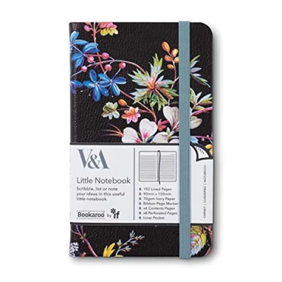 Image of IF V &amp; A Bookaroo Journal A6 Kilburn Black Floral, One size