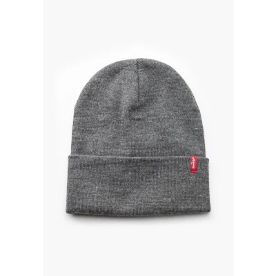 Image of Levi&#039;s Slouchy RED TAB Beanie Unisex Beanie, Size: One Size, Regular grey