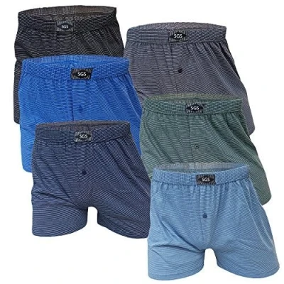 Image of SGS 6 or 10 pack of cotton boxer shorts for men, men who appreciate loose, comfortable pants. Underwear with premium quality men&#039;s pants as