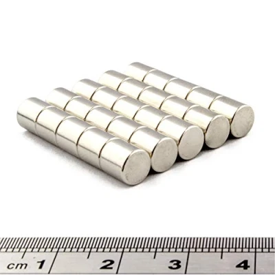 Image of POWER MAGNET STORE Pack of 25 1/4&quot; Dia x Thick (6 mm) Neodymium Neo Rod Magnet. Super Strong Pull approx 1.25Kg Disc Round (25)