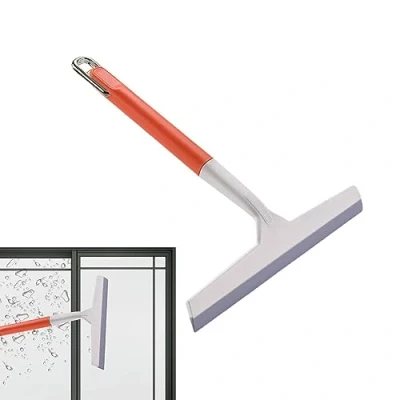 Image of Honhoha Glass Window Cleaner Squeegee,Glass Scrubber Portable Cleaning Squeegee for Shower Doors, Tool Door, Mirrors, Tiles, Bathroom