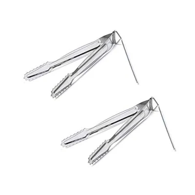 Image of KAV Twin pack (2 Pcs) 6 inch Metal Tongs for Shisha Charcoal small Hookah Pliers Clamp BBQ