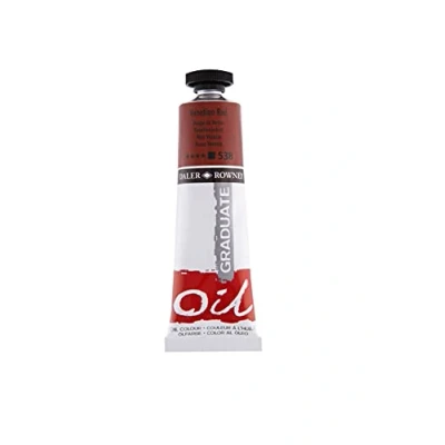 Image of Daler Rowney Graduate Oil Paint, Aluminium Tube, 1.28oz 38 ml, Venetian Red
