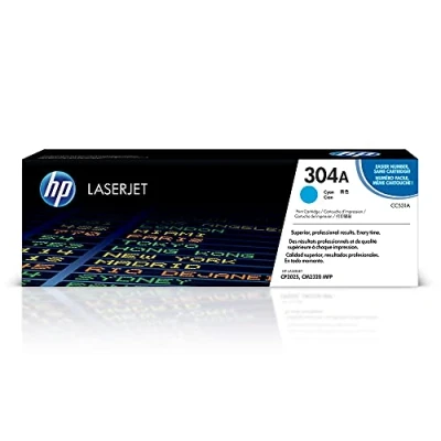 Image of HP CC531A 304A Original LaserJet Toner Cartridge, Cyan, Single Pack
