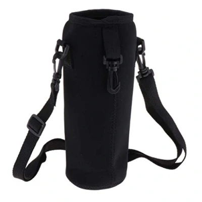 Image of 1PC Water Bottle Carrier Insulated Cover Bag Pouch Holder Adjustable Shoulder Strap, 1L