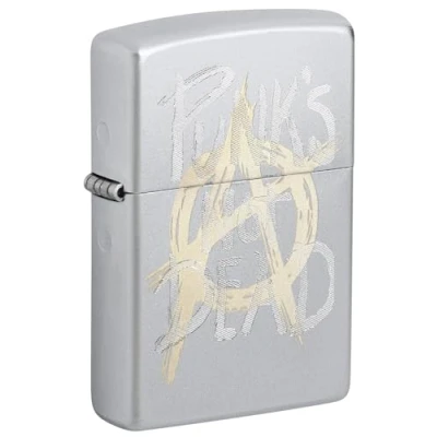 Image of Zippo Lighter, Metal, Satin Chrome