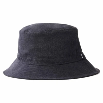 Image of RIP CURL Mens Brand All Round Visor Summer Bucket Hat Black L/XL