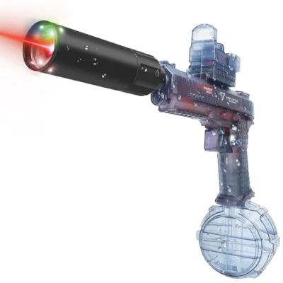 Image of Jovicos Electric Water Gun, Pistol for Kids and Adults, Powerful Automatic Gun Summer Beach Toys, Blaster Pool Party (Bule)