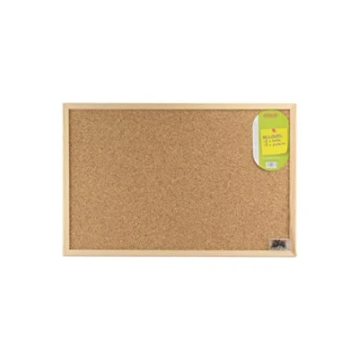 Image of APOLLO The HOUSEWARES Brand Cork Memo Board Small, Bulletin Notice, Lightweight Pine Frame, Size: 40x59x1.8cm, Natural