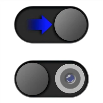 Image of JiSiTeCai Metal Webcam Cover Slide, 0.022in Camera for Laptop Computer, MacBook Pro/Air iMac iPad Tablet iPhone 9/8/7/6 Plus, Web Blocker Protect Your Privacy [2 Pack Black]
