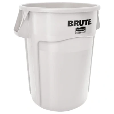 Image of Rubbermaid Commercial Products Vented Brute Round Container 167 Litre White 1779740