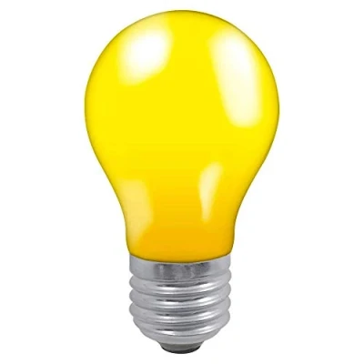 Image of Crompton Colourglazed GLS 25W Yellow ES E27