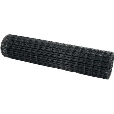 Image of vidaXL Euro Fence Grey 1x10 m Steel