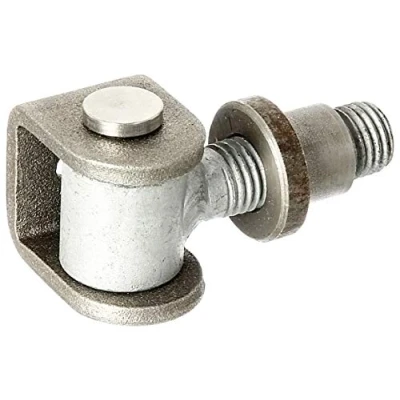 Image of Gah Alberts 418311 Gate Hinge Adjustable by 15 mm, U Bracket with Steel for Welding On Threaded M20