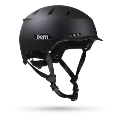 Image of BERN Hendrix Unisex Adult Helmet, Matte Black, L