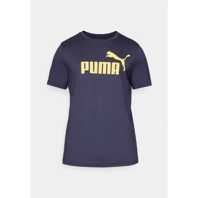 Image of Puma LOGO TEE Print Tshirt, Men&#039;s, Size: 3XL, New navy