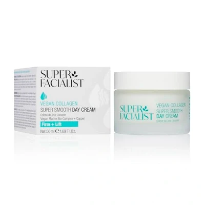 Image of Super Facialist Vegan Collagen Smooth Day Cream Cream, Firming, Smoothing &amp; Plumping, Copper, antioxidant rich Hibiscus, Peptide, Gentle Face Care, Friendly, 50ml