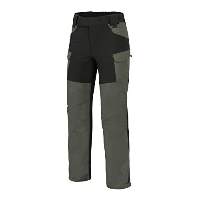 Image of Helikon Tex Men&#039;s Hybrid Outback Pants DuraCanvas Taiga Green/Black Size XL Long