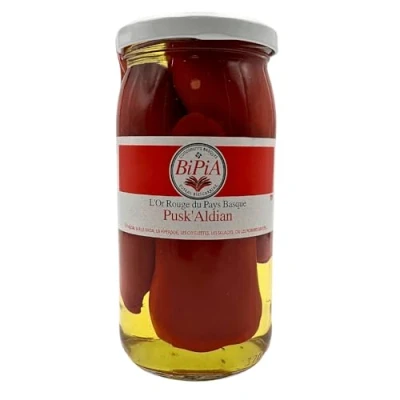 Image of BiPiA Espelette Chilli Peppers in Vinegar 125g