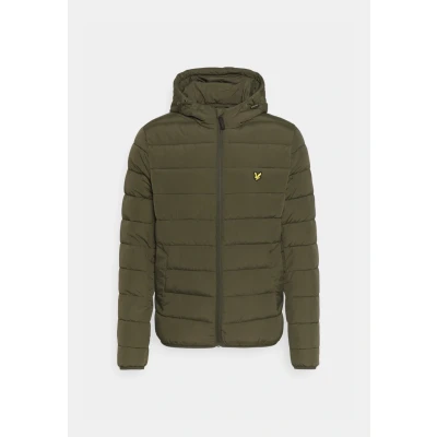 Image of Lyle &amp; Scott Lightweight Puffer Jacket Light jacket, Men&#039;s, Size: XS, Olive