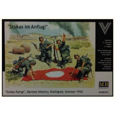 Image of Masterbox 1:35 Scale Stukas im Anflug German Infantry 1942