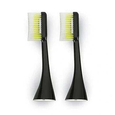 Image of Silk`n ToothWave Replacement Toothbrush Heads Black Extra Soft/Large Pack of 2