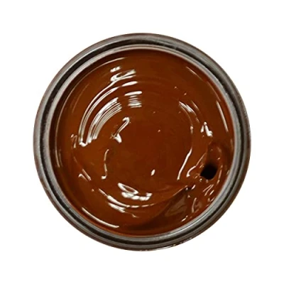 Image of Famaco 50ml Tan Dark London Fonce Malte Leather Deluxe Cream Polish for Boot and Shoe with Application Brush Nourish Protector Kit Boots Shoes