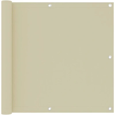 Image of vidaXL Balcony Screen Cream 90x300 cm Oxford Fabric