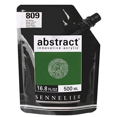Image of Sennelier Abstract Acrylic 500ml Pouch, Hooker&#039;s Green, (10 121521 809)