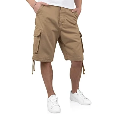 Image of Surplus Raw Vintage Men&#039;s Cargo Shorts, Beige, XXL
