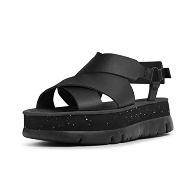 Image of Camper Oruga UP Platform sandals, Women&#039;s, Size: 5, Schwarz Leather