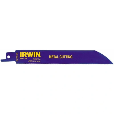 Image of Irwin Sabre Saw Blade 818R 200mm Metal Cutting Pack of 2