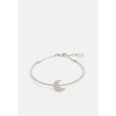 Image of Swarovski LUNA Bangle Bracelet silvercoloured, Women&#039;s, Size: Medium, Silver coloured